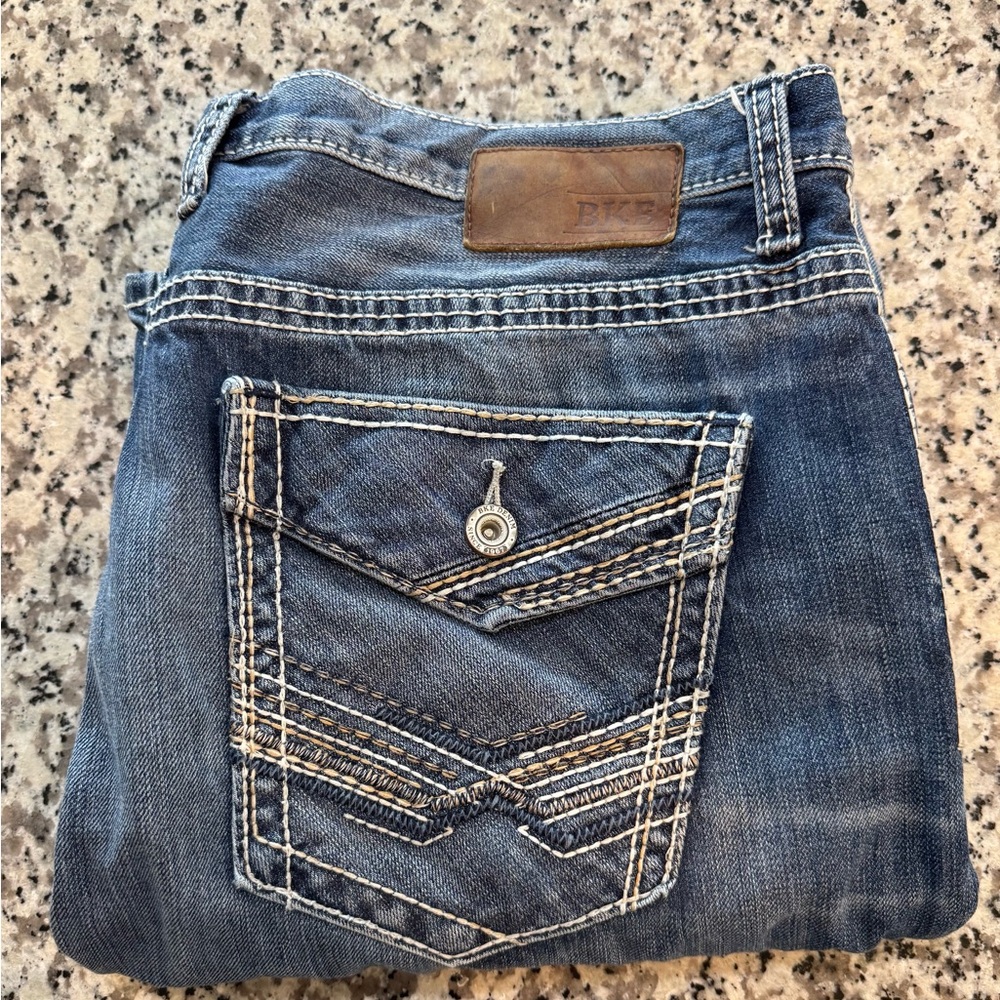 BKE Men’s Tyler Bootcut Jeans Size:40x32